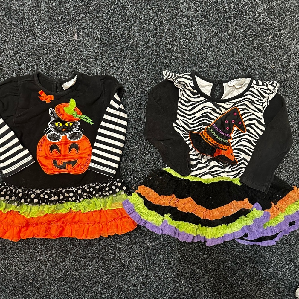 Halloween Witch and Pumpkin Kids Costume Set